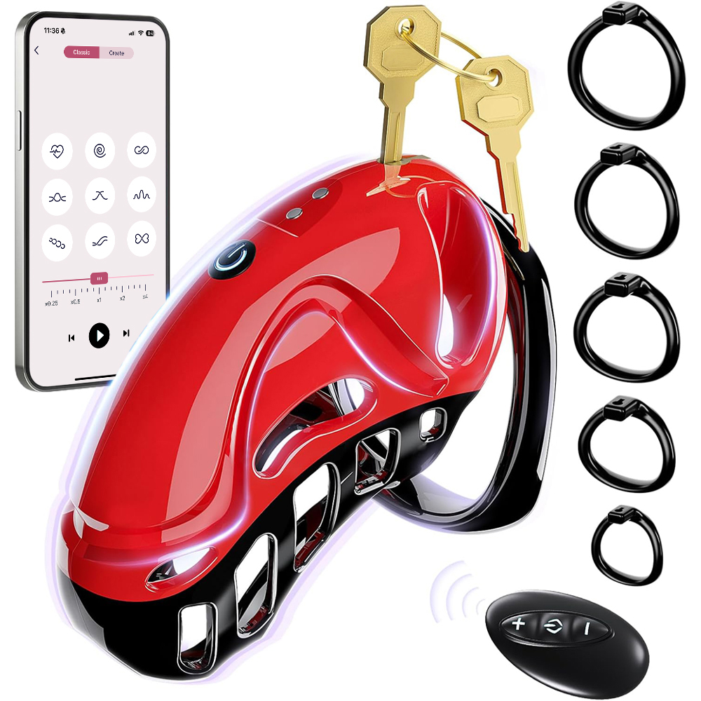 Men Accessories App - APP Remote Control Vibrating Male Chastity