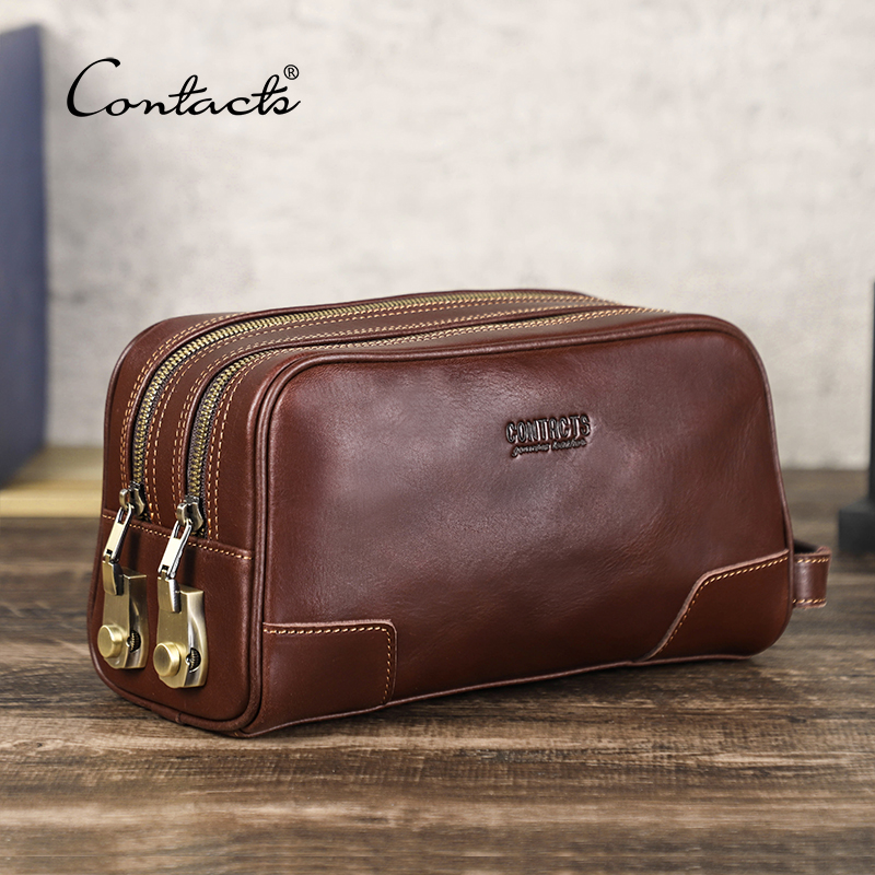 Men'S Accessories Wallet - CONTACT'S Genuine Leather Clutch Bags for