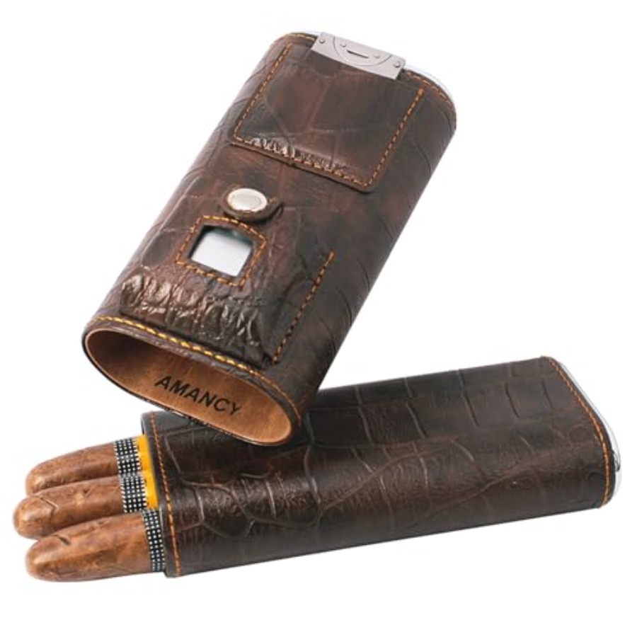 Luxury 3 Holder Classy Black B - Cigar Cutter Set ulasan dan harga
