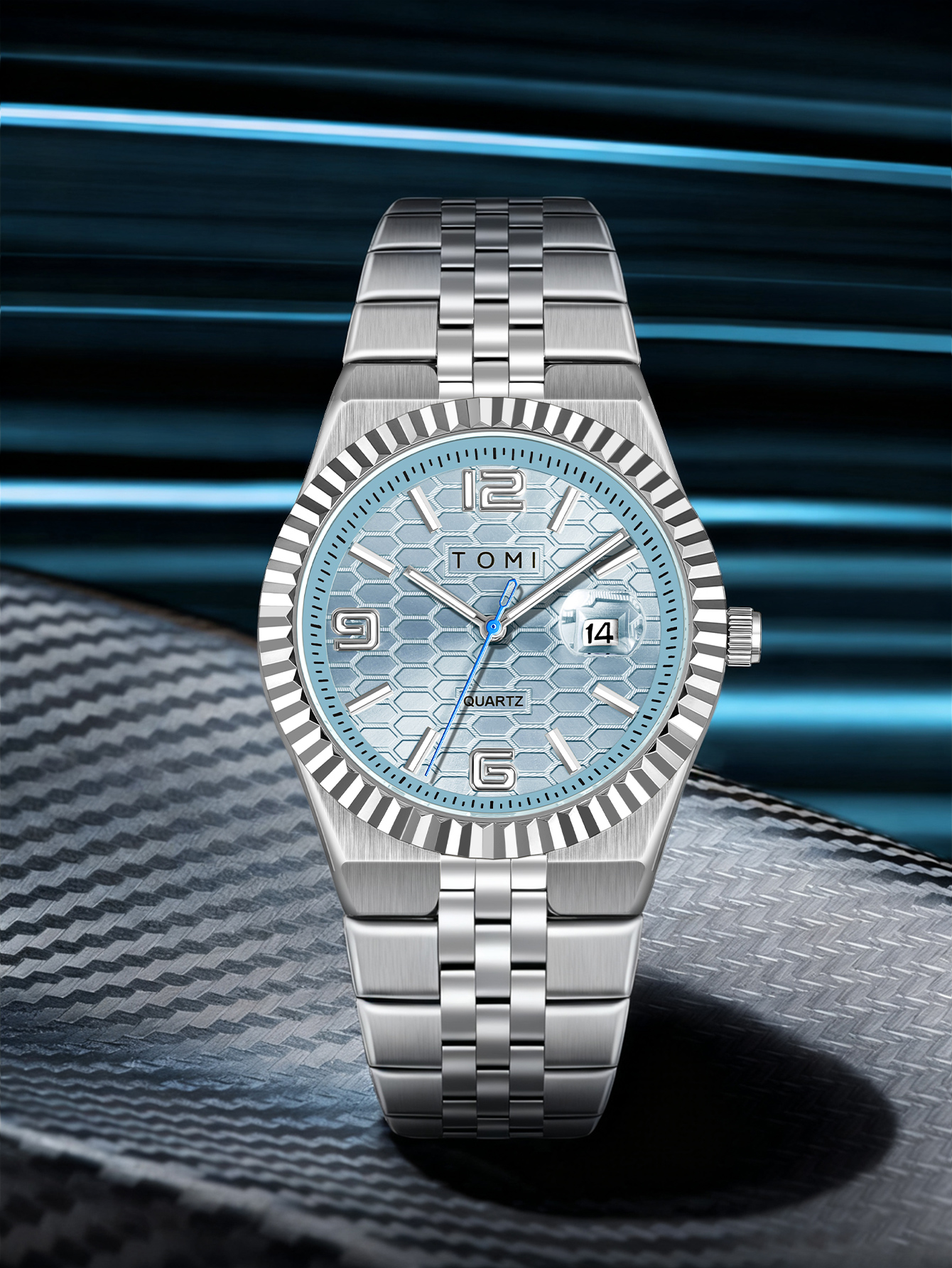TOMI Luxury Men's Watch Steel  - Cufflink Box Set ulasan dan harga