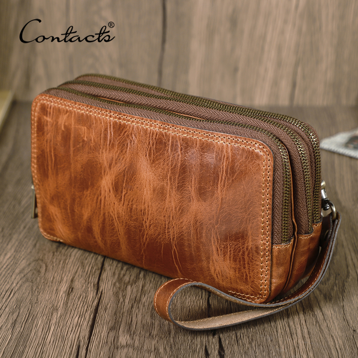 CONTACT'S Genuine Leather Men  - Men'S Accessories Wallet ulasan dan harga