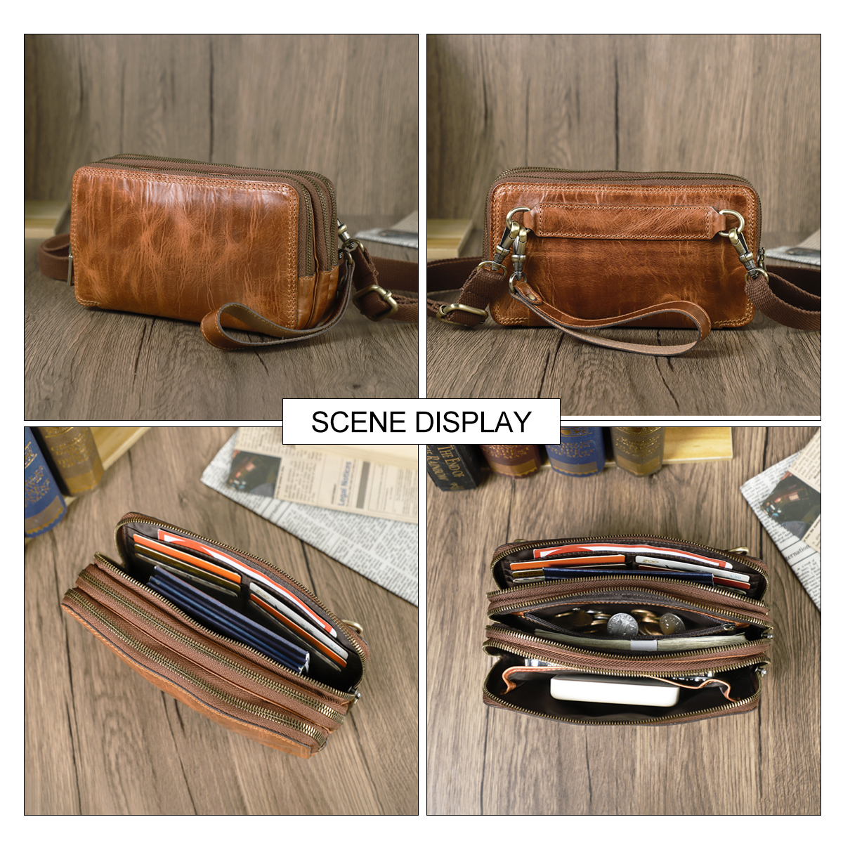 CONTACT'S Genuine Leather Men  - Men'S Accessories Wallet ulasan dan harga
