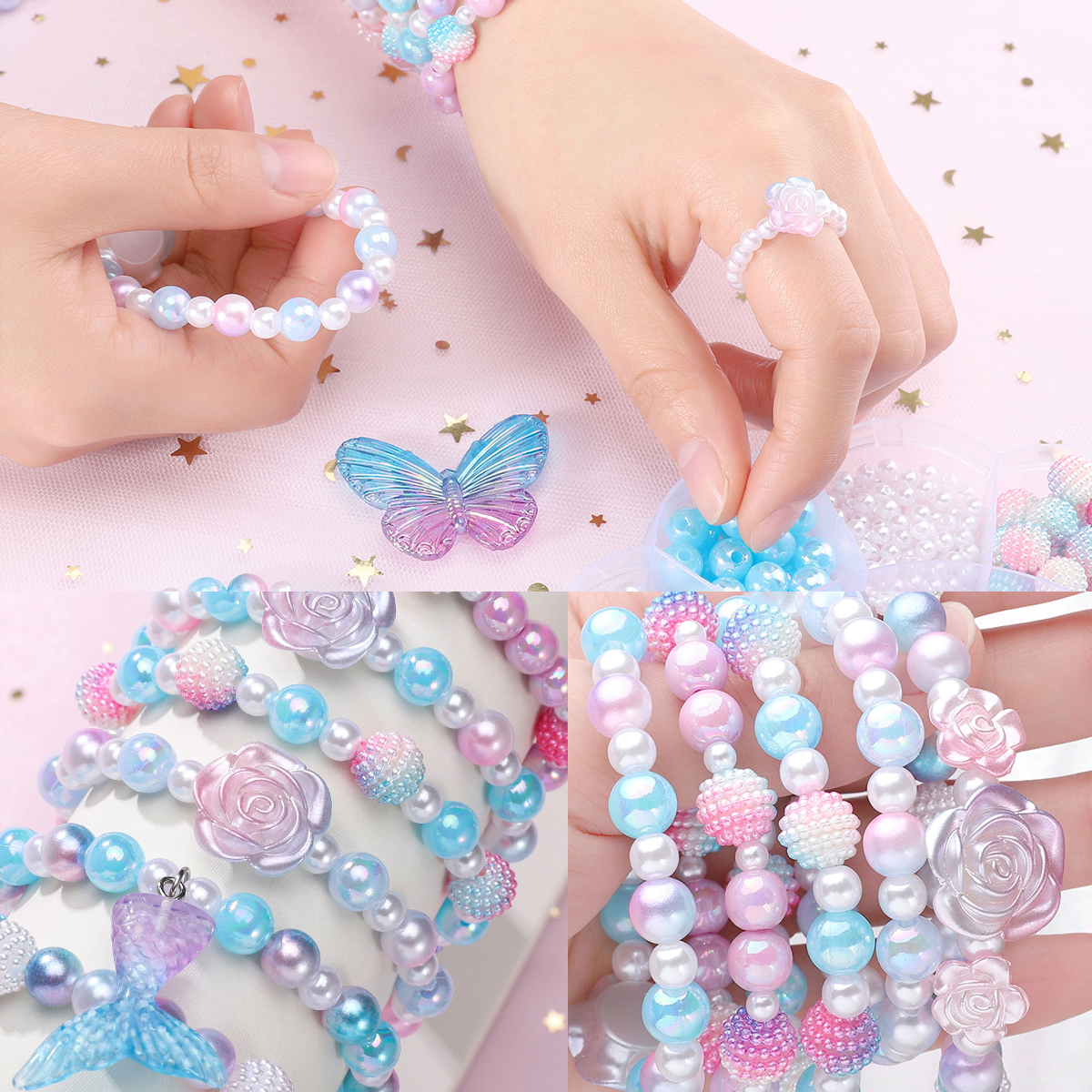 13Grid 0.6-2.6cm Mermaid Color - Bracelet Beaded Men ulasan dan harga
