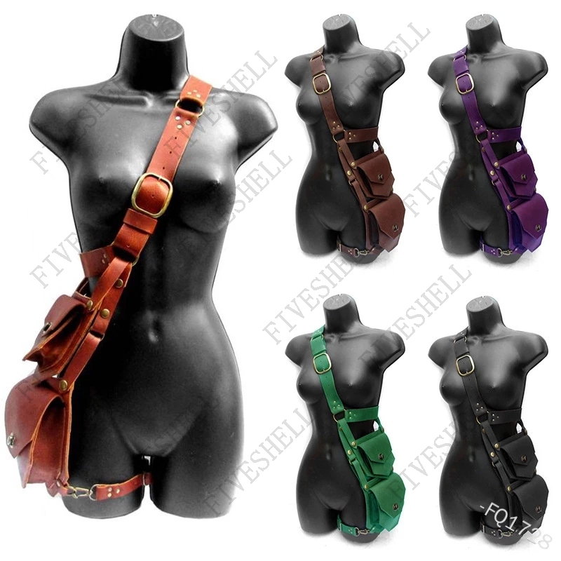 Medieval Renaissance Waist PU  - Men'S Viking Accessories ulasan dan harga
