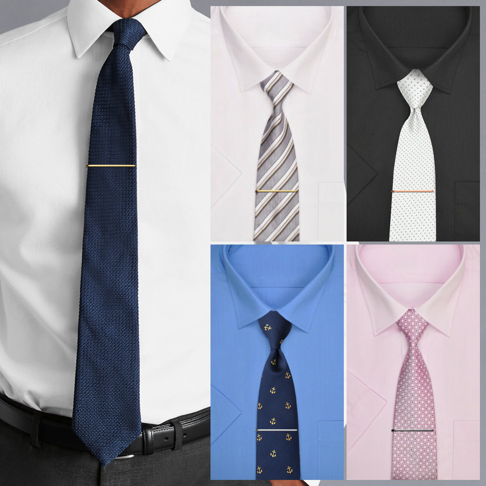 HAWSON Tie Clips for Men 4Pcs  - Cufflink Box Set ulasan dan harga
