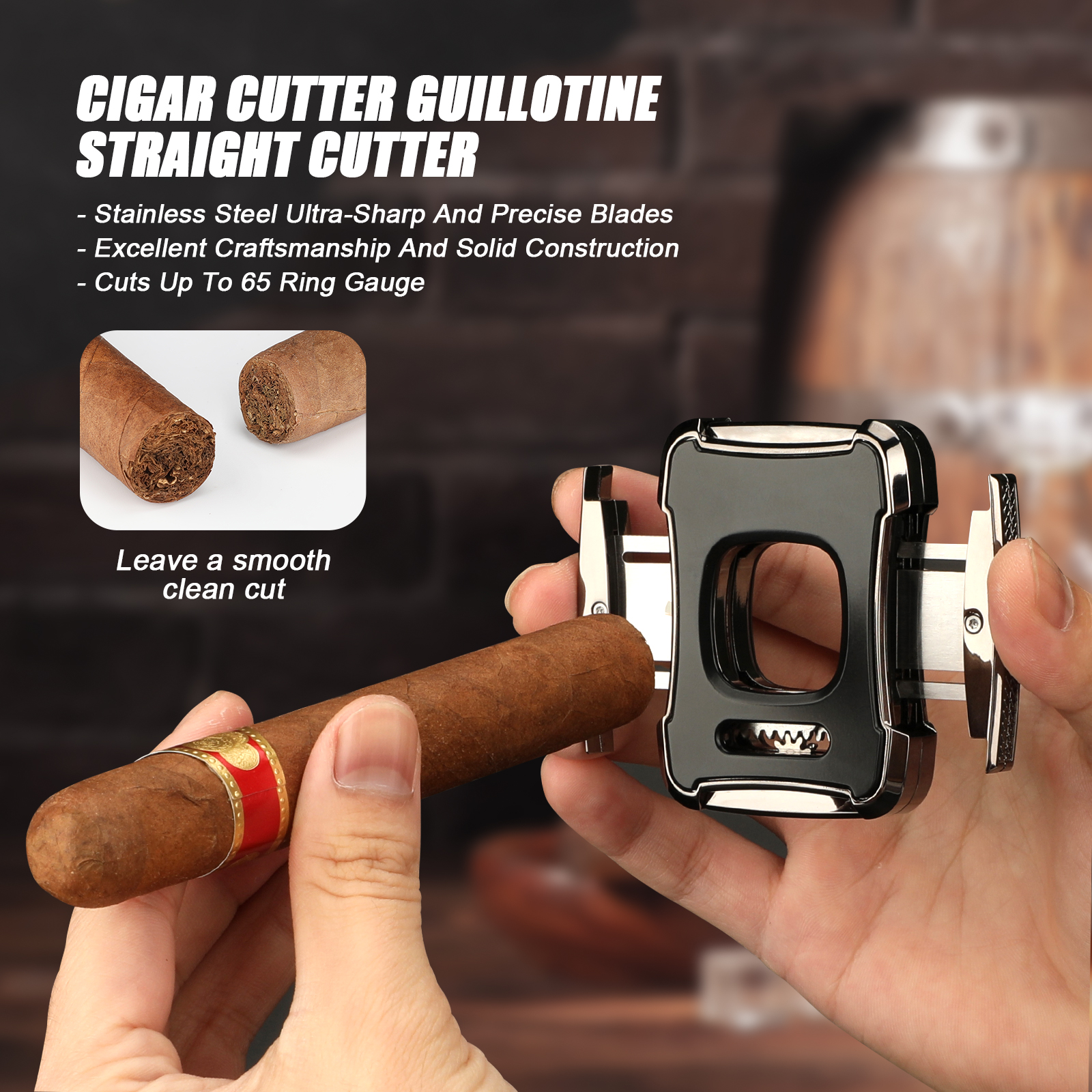 XIFEI Cigar Cutter Guillotine  - Cigar Cutter Set ulasan dan harga