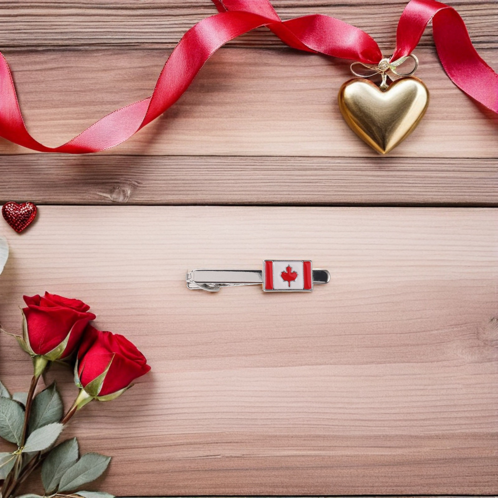 Canada Flag Tie Clip for Men M - Men'S Accessories Canada ulasan dan harga