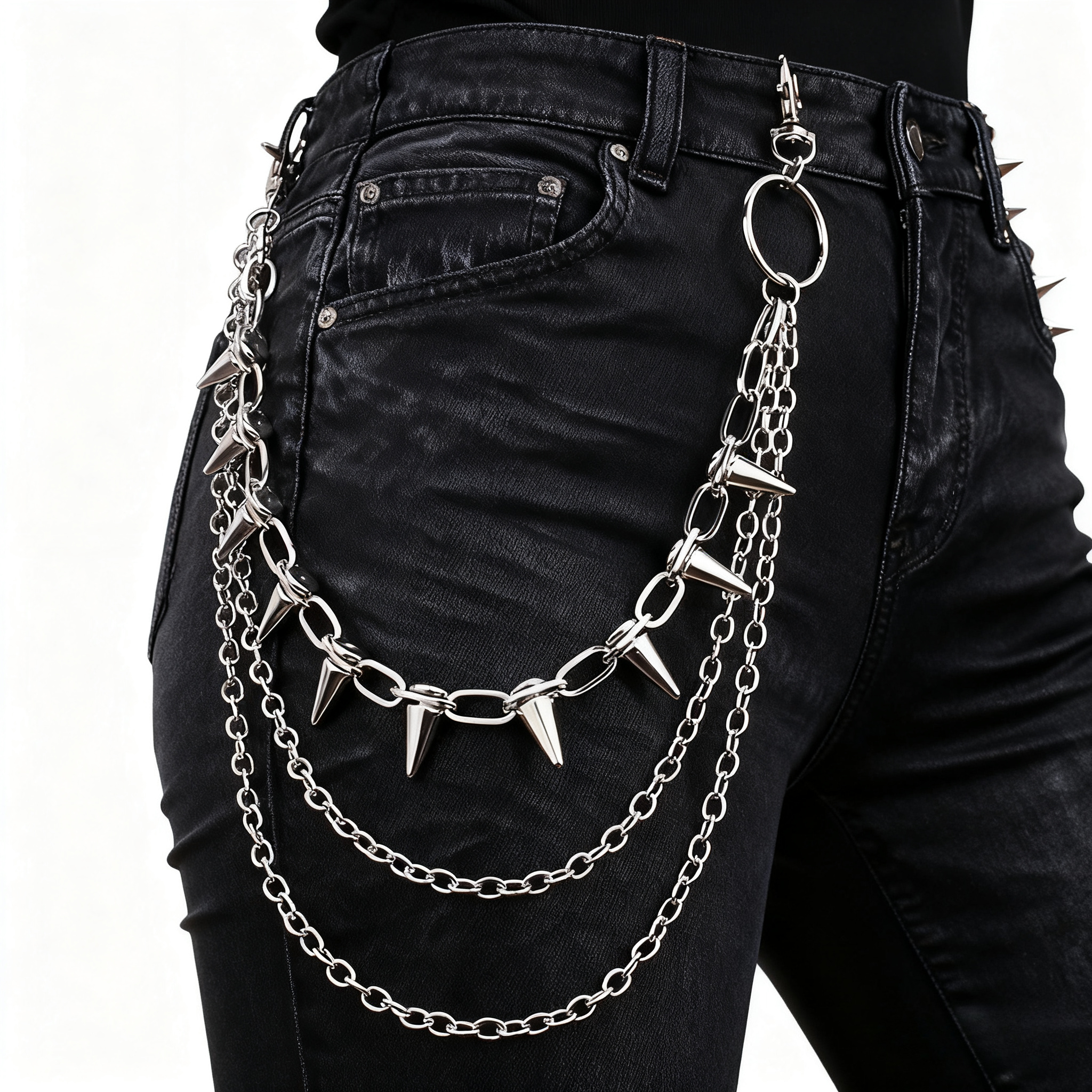 Unisex Hip Hop Punk Rock Metal - Men'S Accessories For Jeans ulasan dan harga