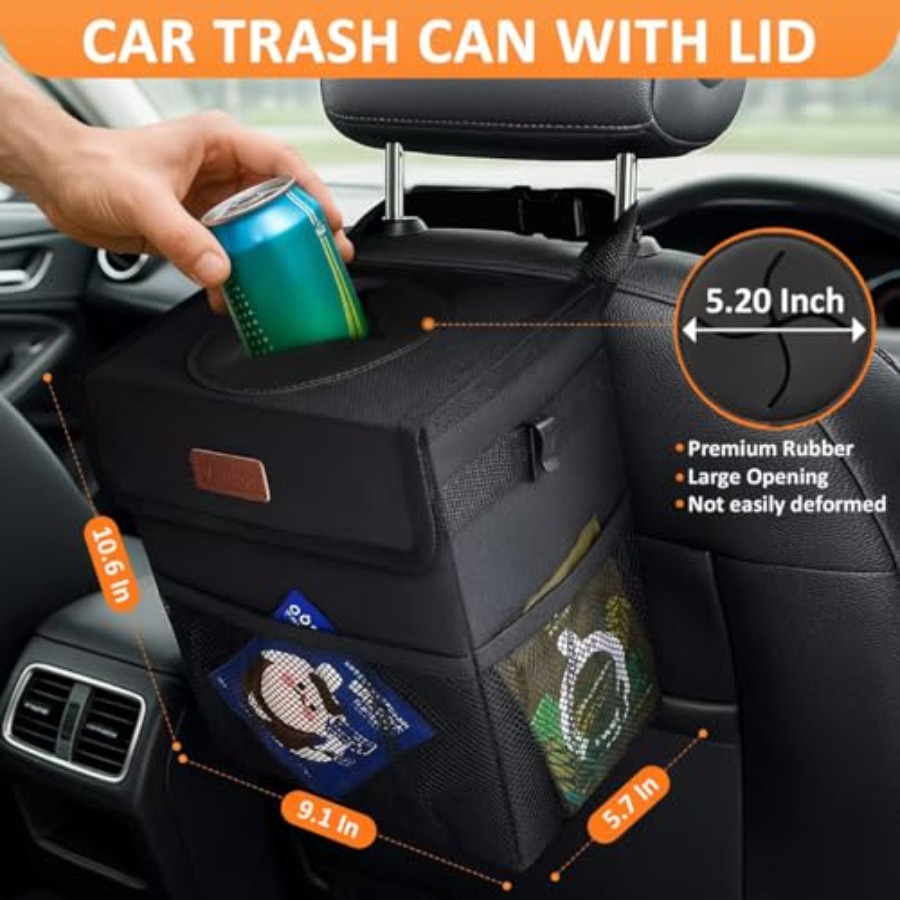 Car Trash Can Bin with Lid Han - Men'S Accessories Types ulasan dan harga
