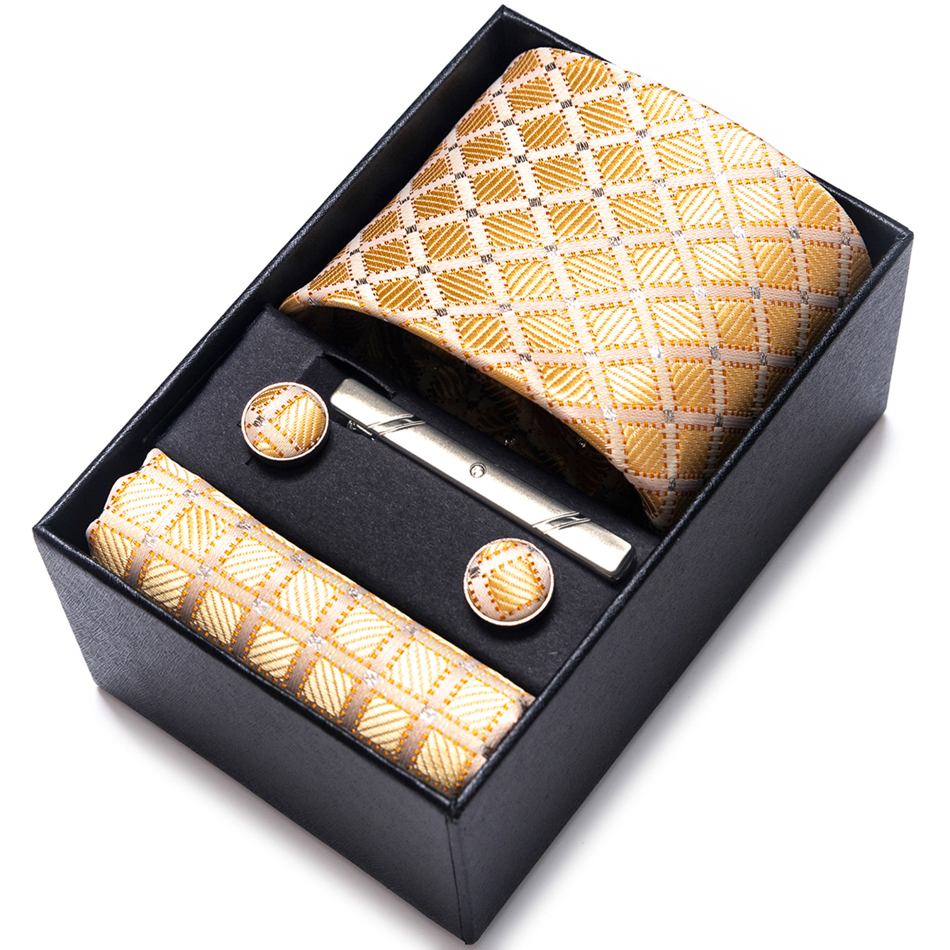 Bright Color Paisley Men's Tie - Cufflink Box Set ulasan dan harga