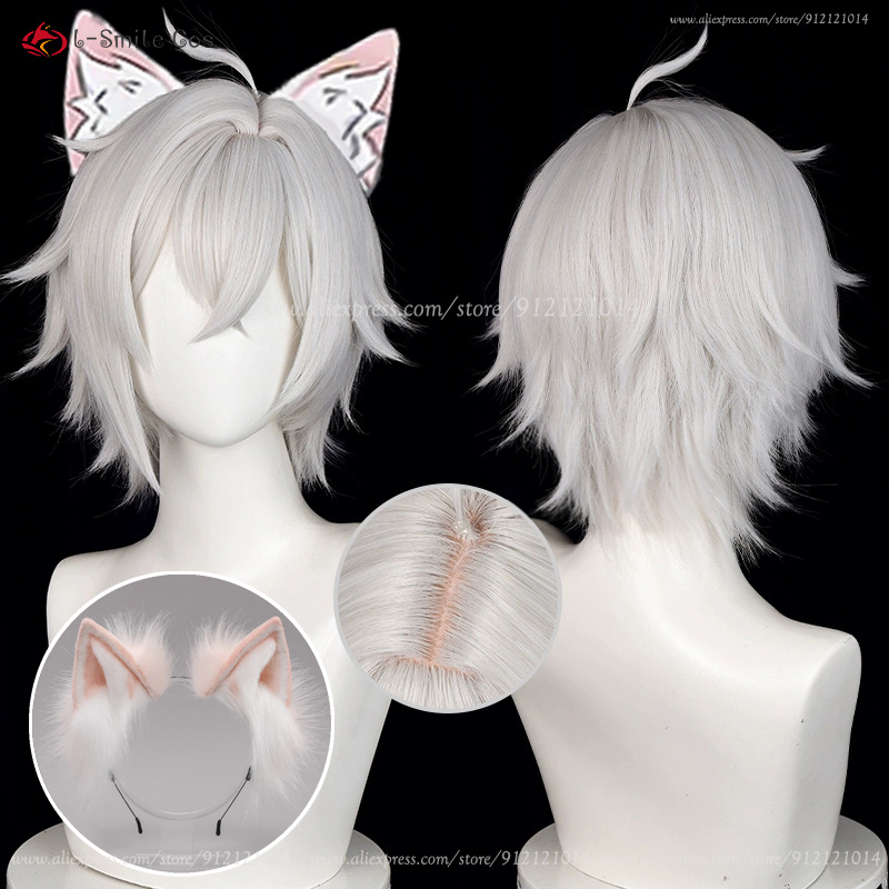 ZZZ Seth Lowell Cosplay Wig 30 - Men Accessories In Silver ulasan dan harga