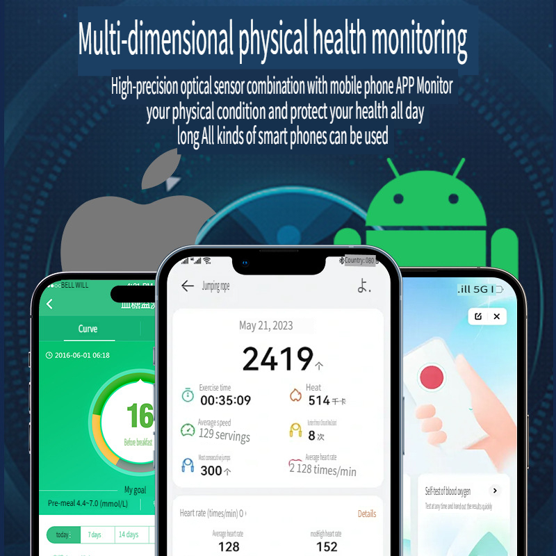 Smart Ring Bluetooth Health Tr - Men Accessories App ulasan dan harga