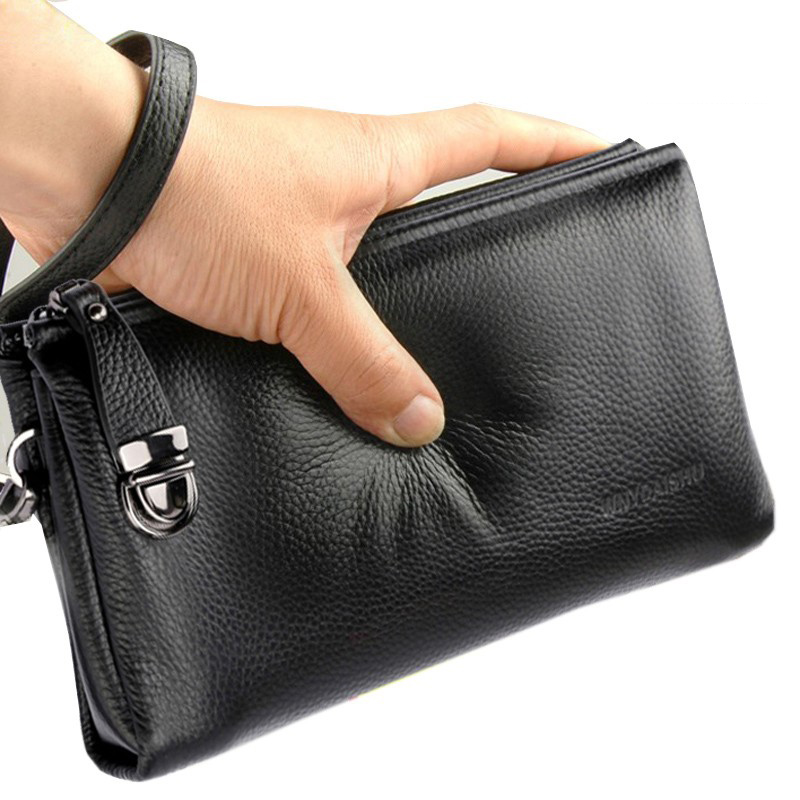 2025 Hand Bag Men Real Cowhide - Men'S Accessories Wallet ulasan dan harga