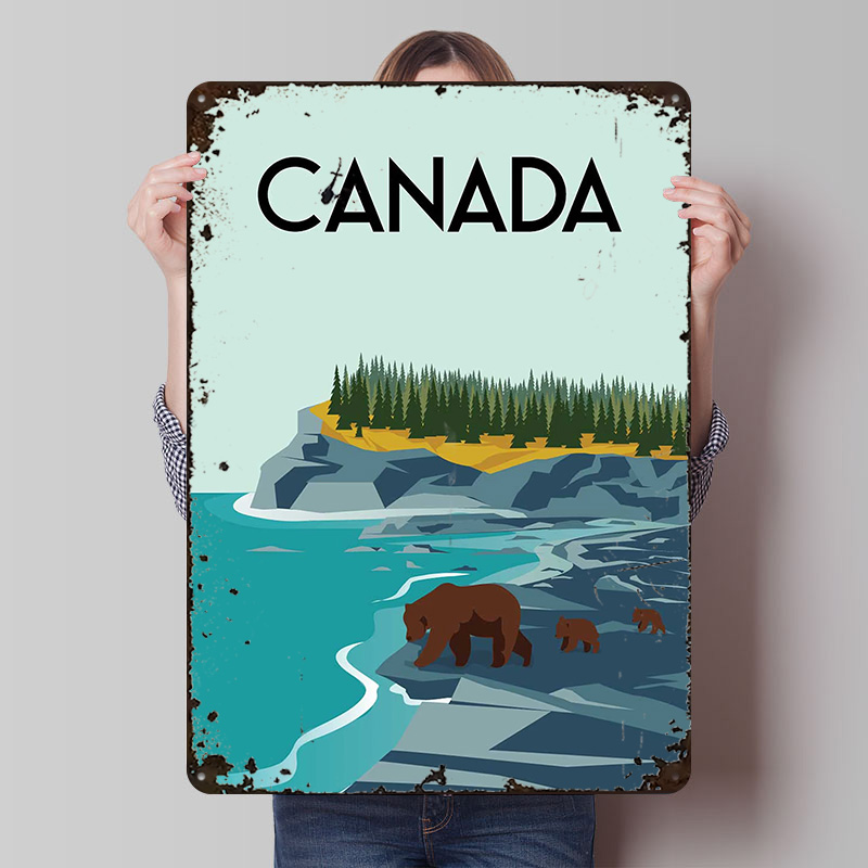Canada Travel Poster Customize - Men'S Accessories Canada ulasan dan harga