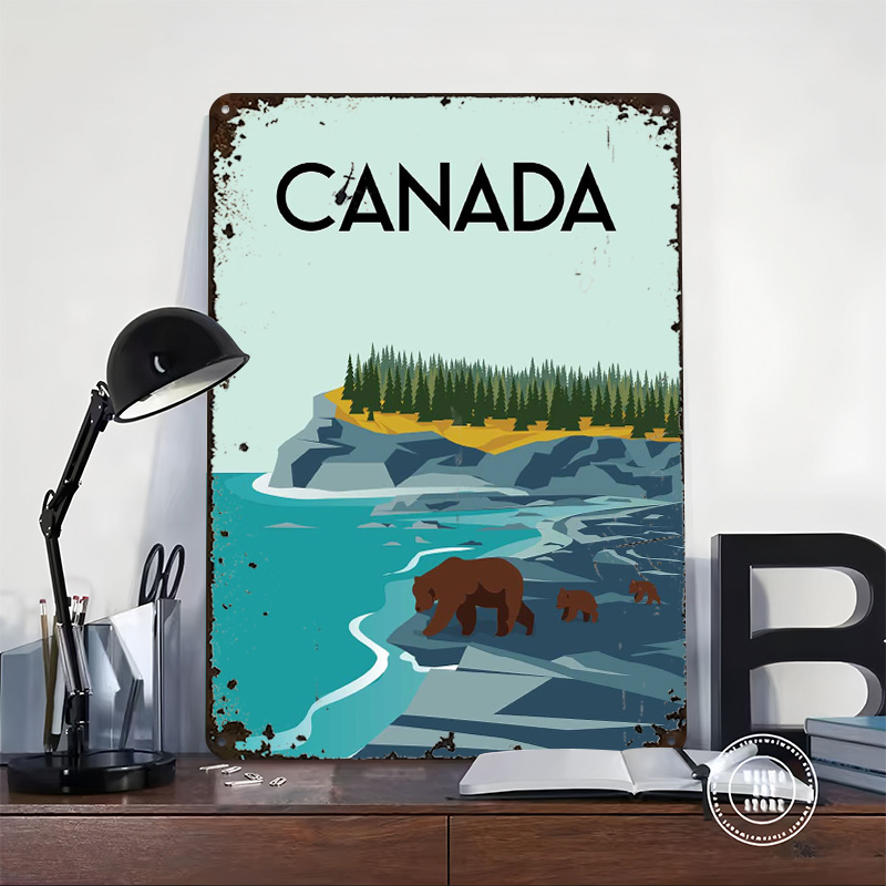 Canada Travel Poster Customize - Men'S Accessories Canada ulasan dan harga