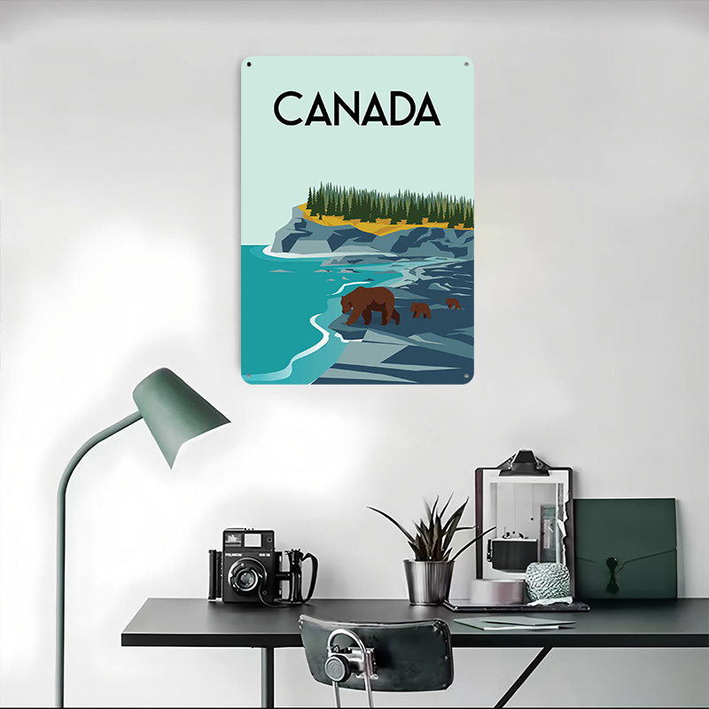 Canada Travel Poster Customize - Men'S Accessories Canada ulasan dan harga
