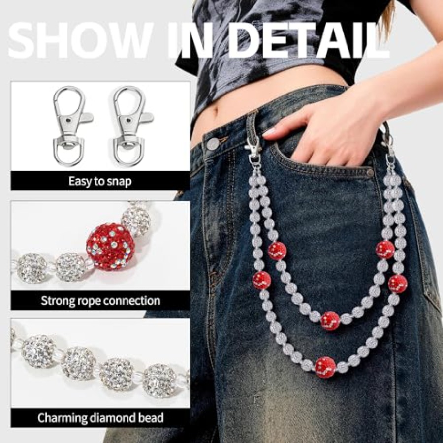 Wallet Chains for Men Layered  - Men'S Accessories For Jeans ulasan dan harga