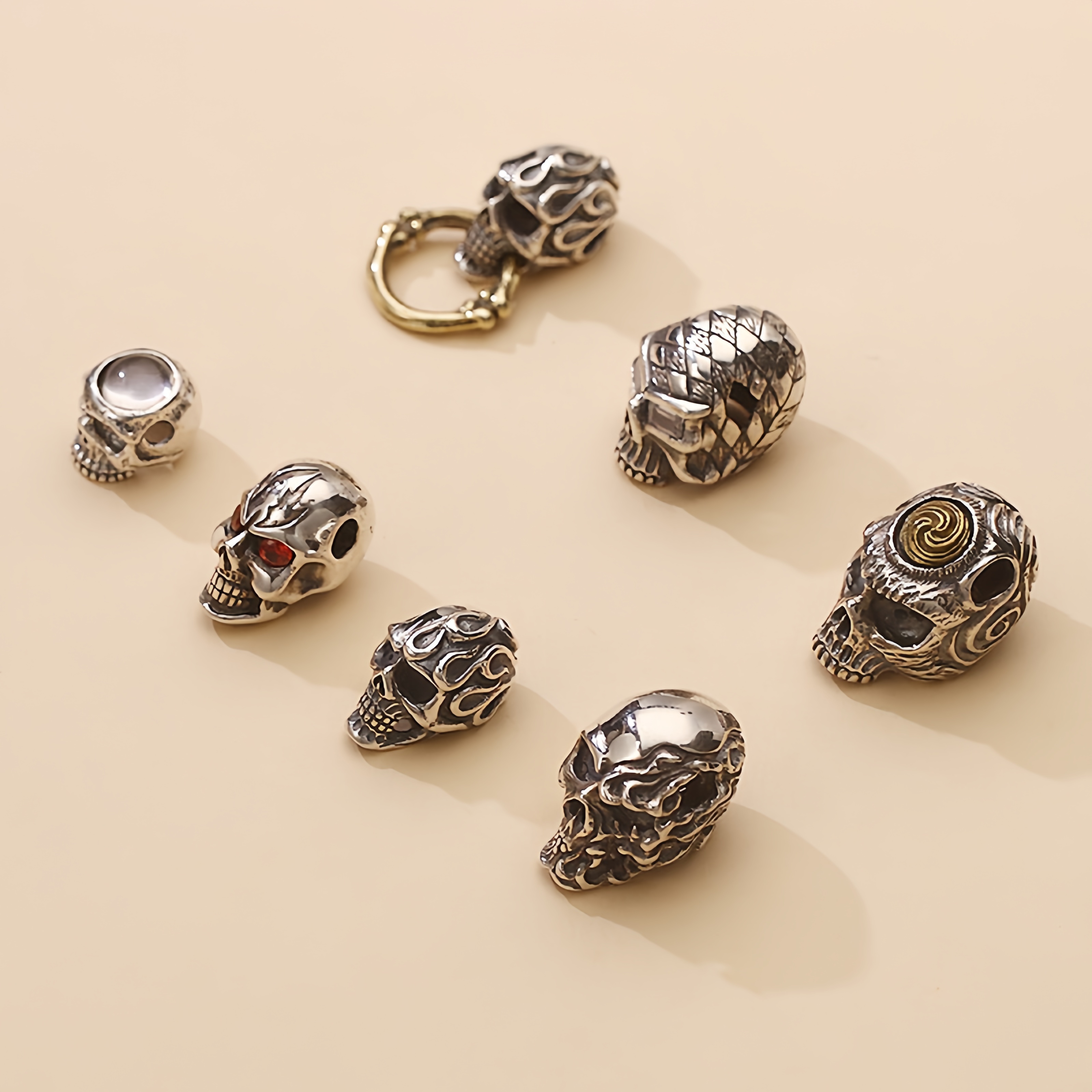 BOCAI NEW S925 Silver Charm Pe - Men Accessories In Silver ulasan dan harga