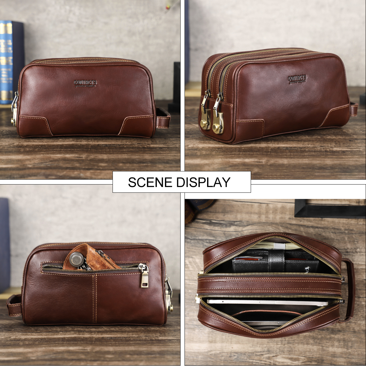 CONTACT'S Genuine Leather Clut - Men'S Accessories Wallet ulasan dan harga