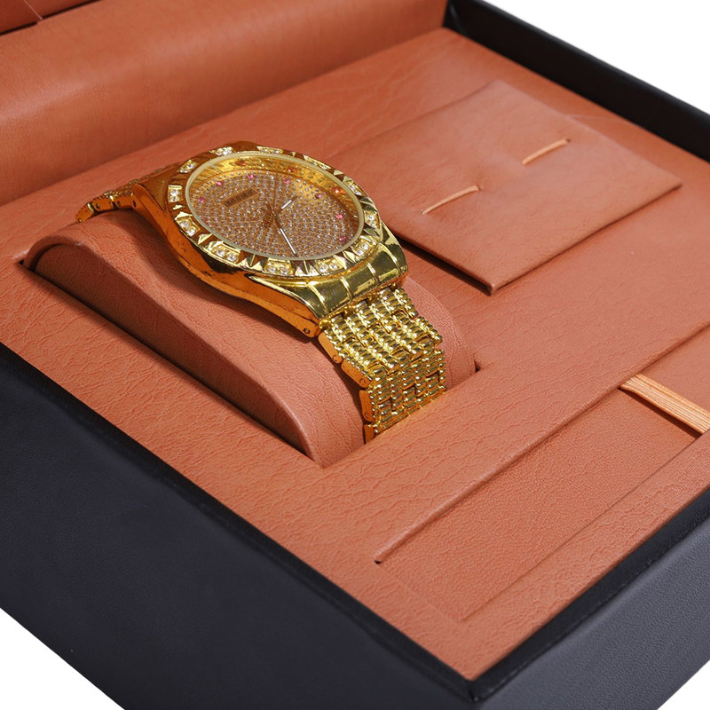 PU Leather Luxury Jewelry and  - Cufflink Box Set ulasan dan harga