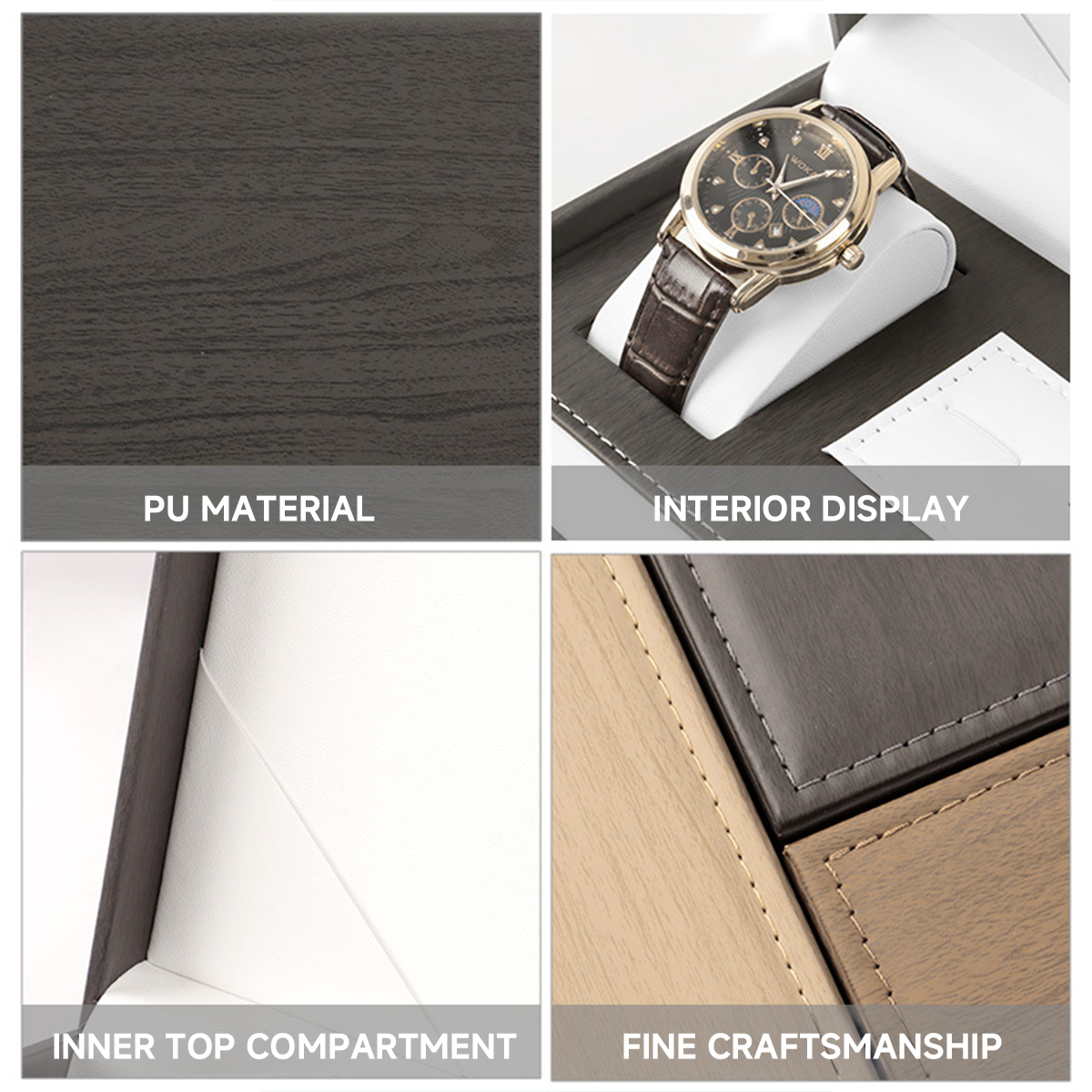 PU Leather Luxury Jewelry and  - Cufflink Box Set ulasan dan harga