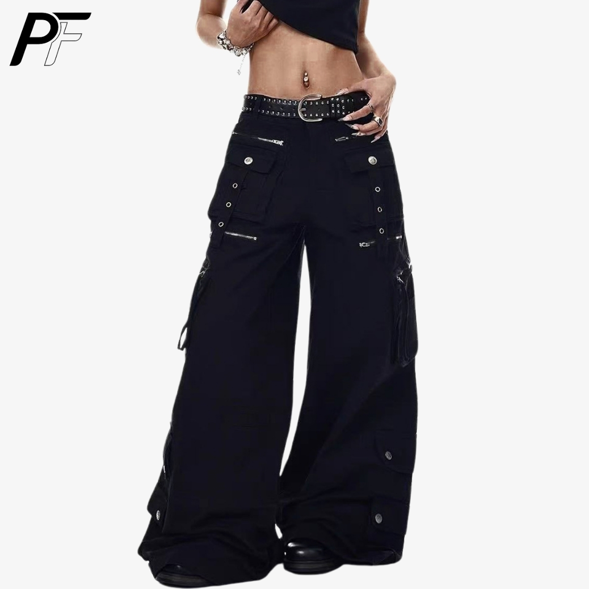 Grunge Techwear Wide Leg Cargo - Men'S Accessories For Jeans ulasan dan harga