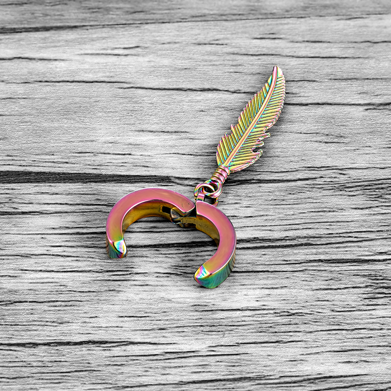 Trend Stainless Steel Feather  - Men'S Viking Accessories ulasan dan harga