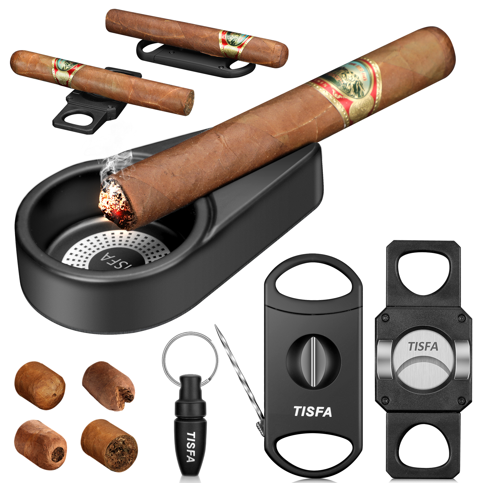 Cigar Ashtray Set, Cigar Punch - Cigar Cutter Set ulasan dan harga