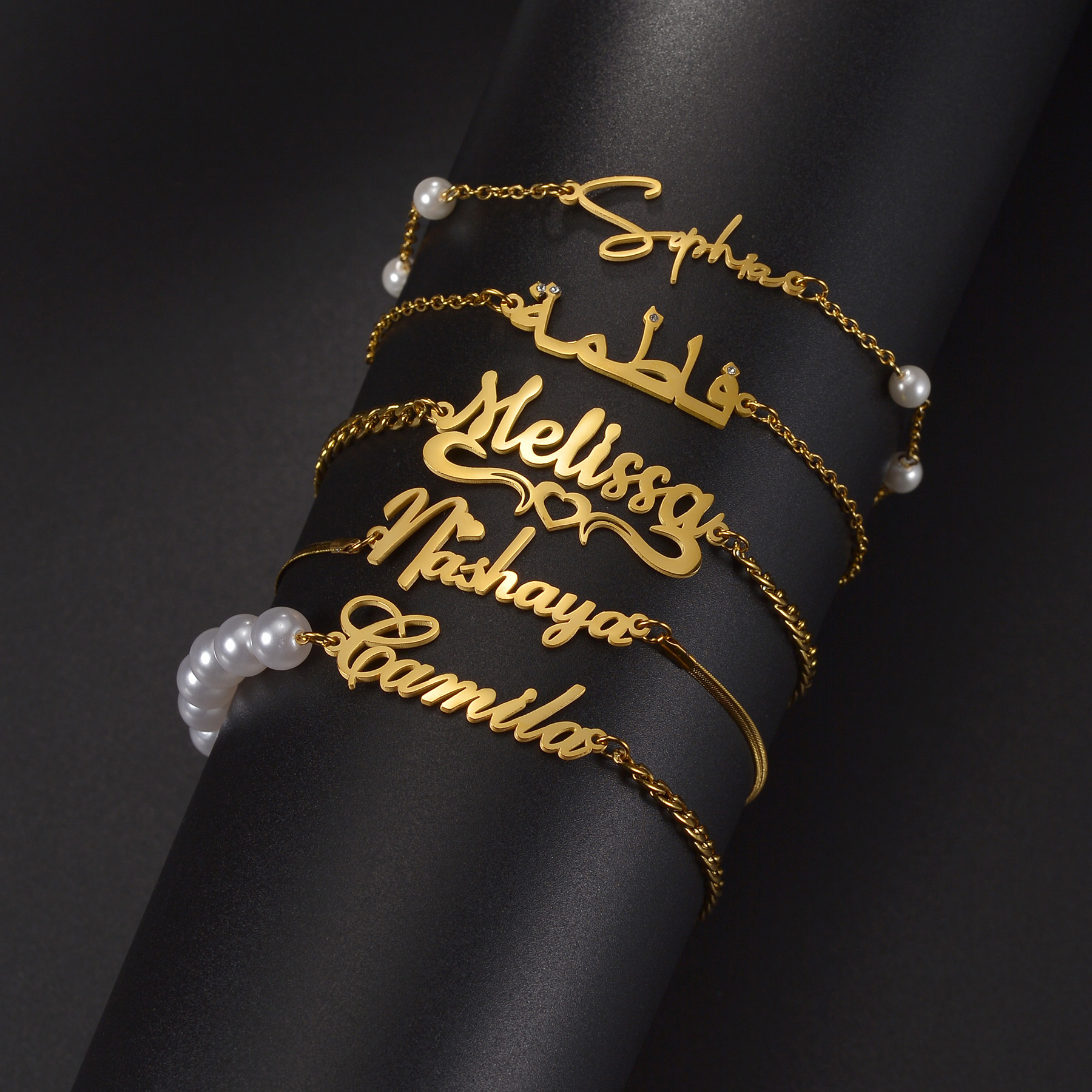 Atoztide Custom Name Necklace  - Bracelet Beaded Men ulasan dan harga