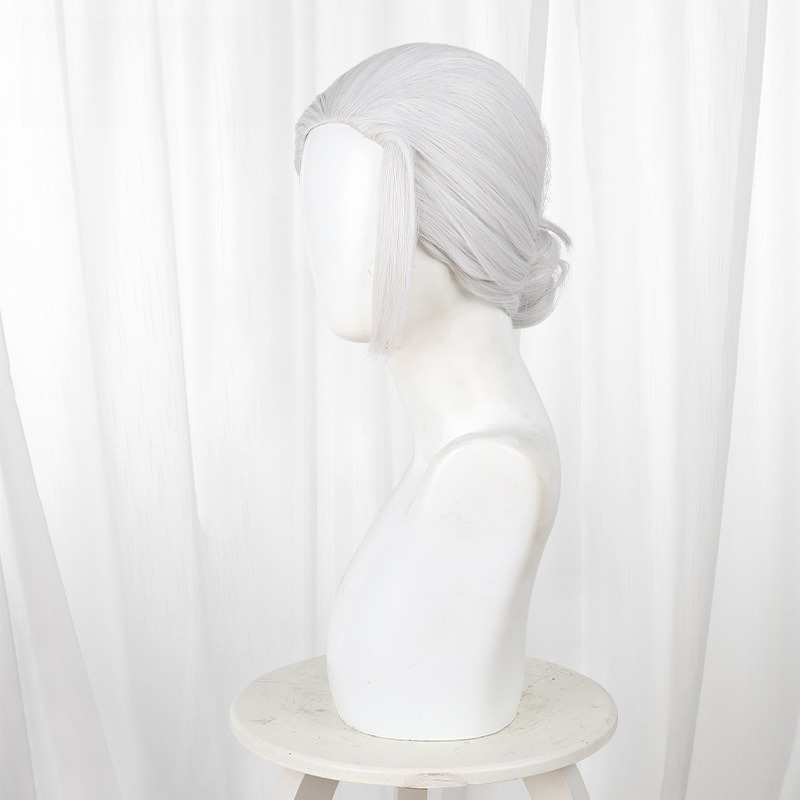 40cm Taro Sakamoto Cosplay Wig - Men Accessories In Silver ulasan dan harga
