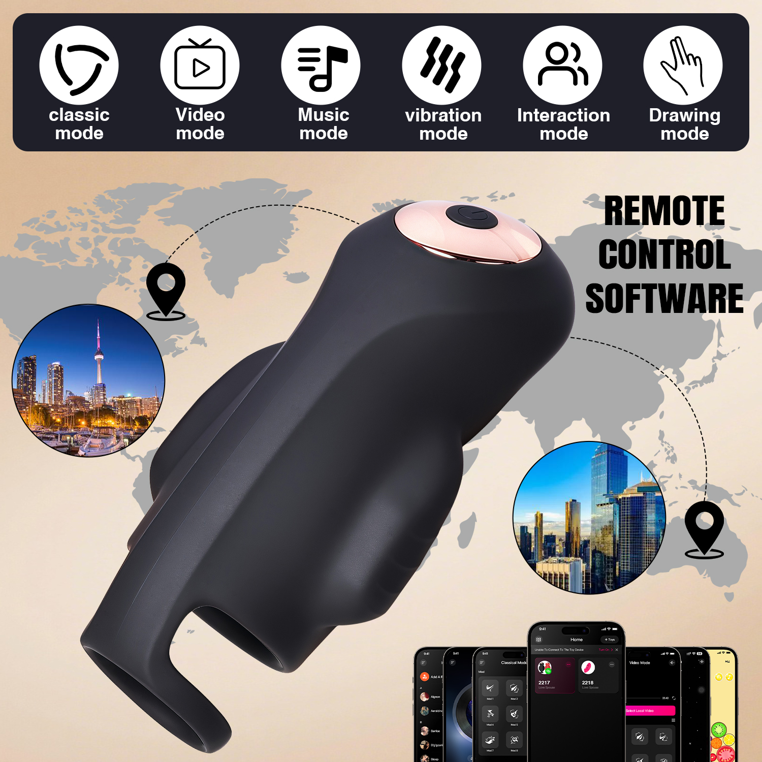 APP Control Vibrator for Men P - Men Accessories App ulasan dan harga