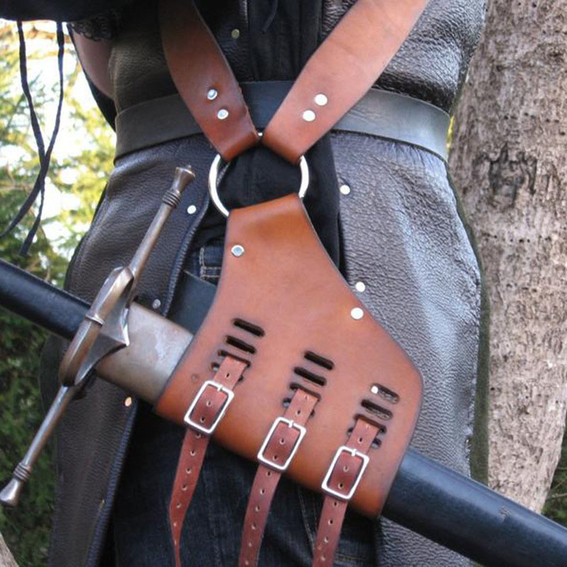 Medieval Shoulder Strap Sword  - Men'S Viking Accessories ulasan dan harga